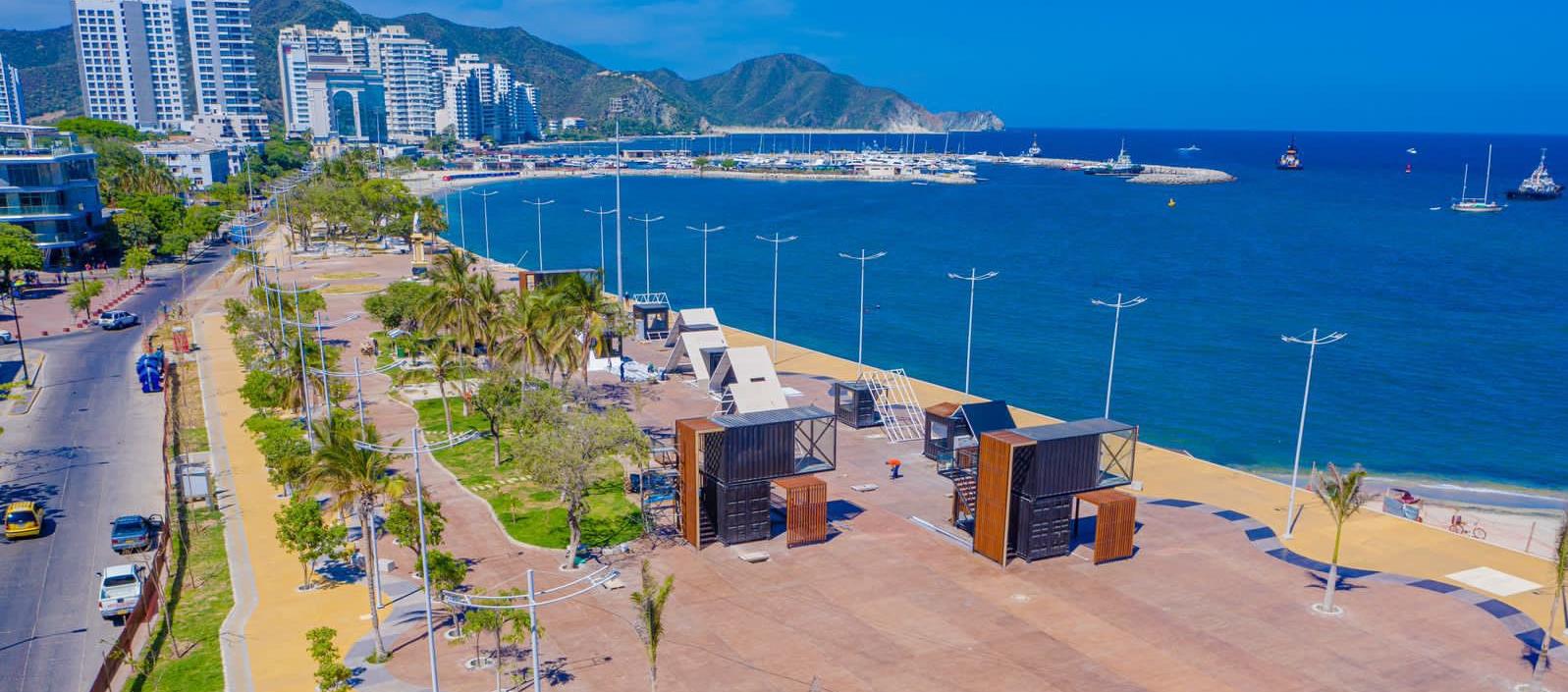El Camellón de la Bahía, uno de los sitios turísticos de Santa Marta