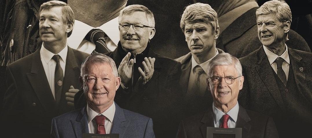 Alex Ferguson y Arsene Wenger dirigieron al Manchester United y al Arsenal, respectivamente.