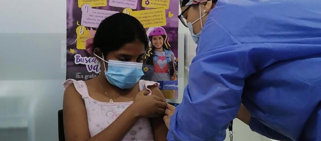 Vacunación contra el VPH.