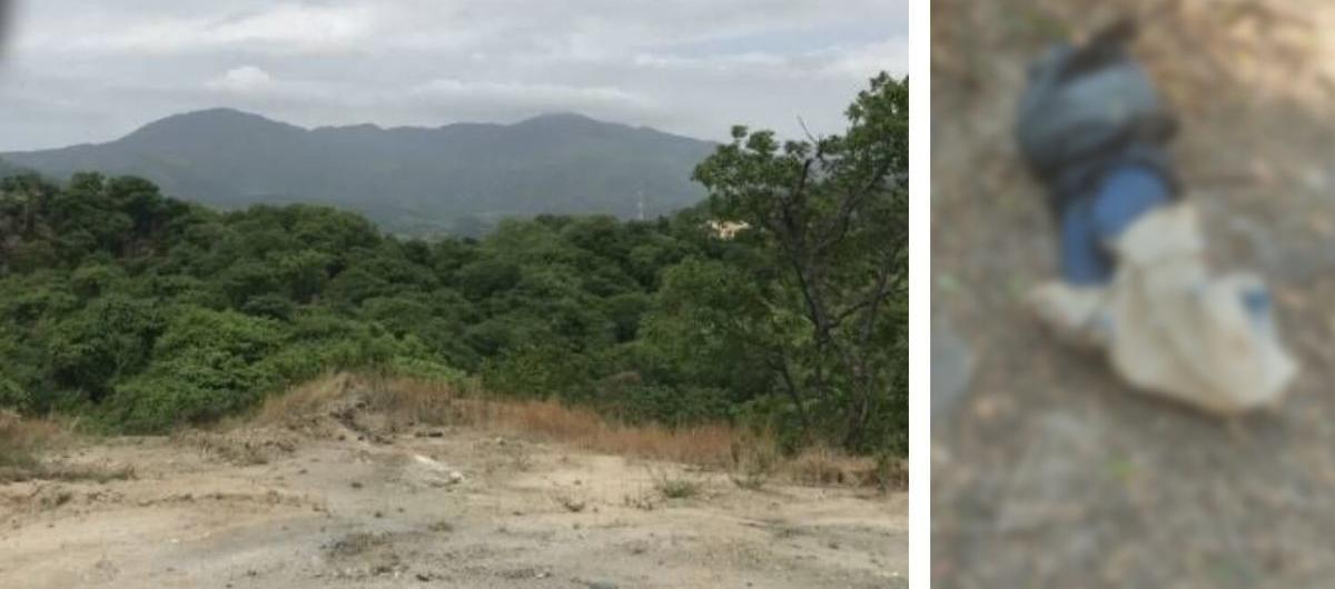 La trocha en la que fue hallado el cuerpo sin vida de Liliana Rodríguez