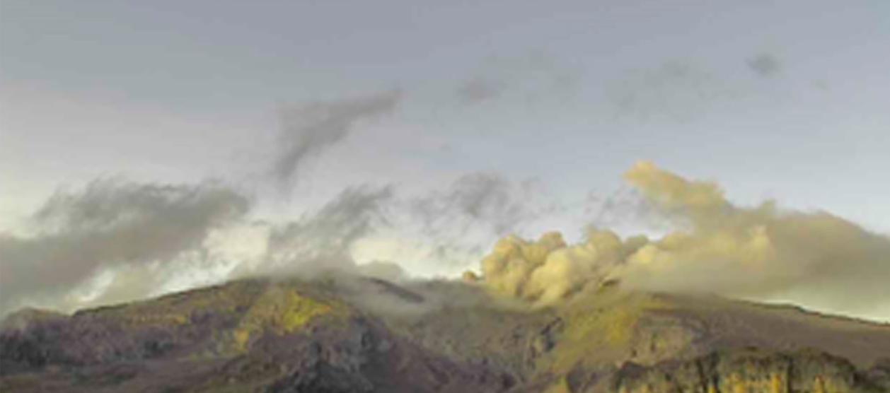 Volcán Nevado del Ruiz.