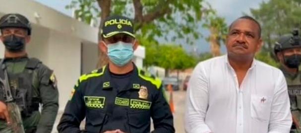 El coronel Luis Exberto León, comandante de la Policía del Cesar