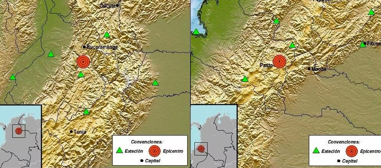 Sismo en Santos, Santander y en Nariño.