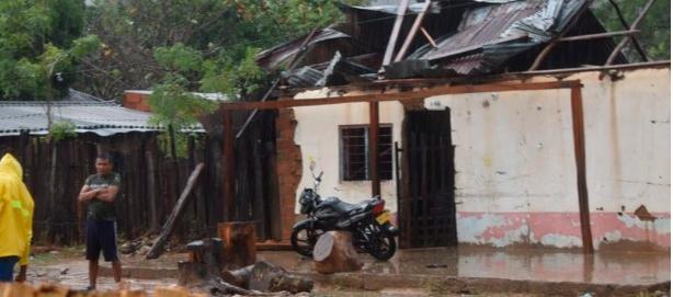 Así quedaron las viviendas averiadas en el corregimiento Las Raíces, Valledupar