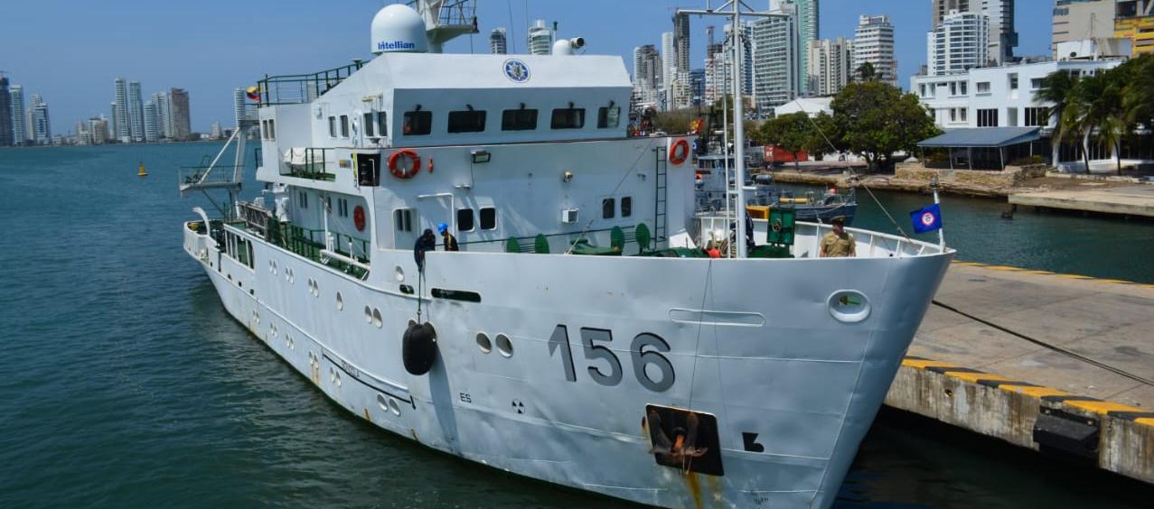 La ARC 'Providencia' pertenece a los buques blancos al servicio de la Dirección General Marítima.