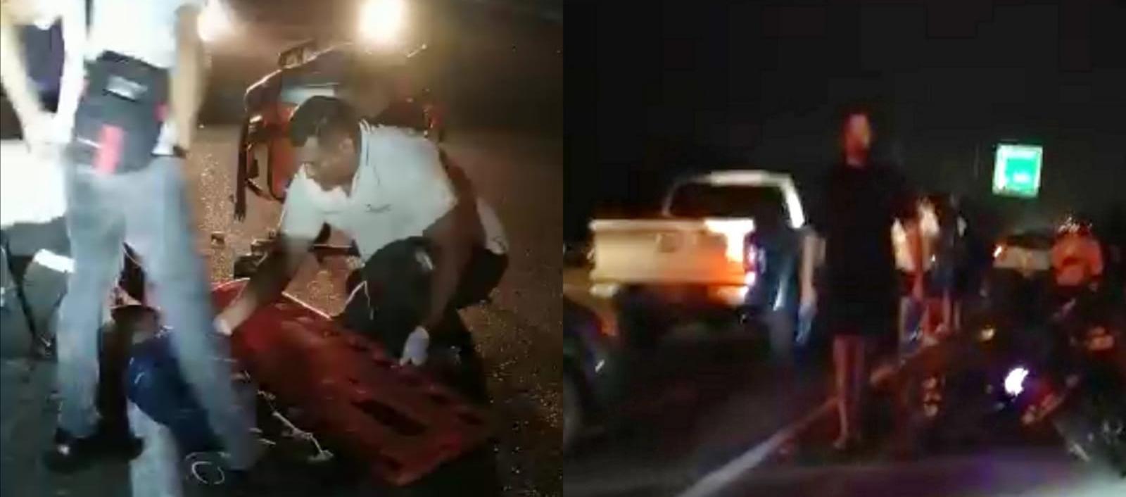 Lugar del accidente.