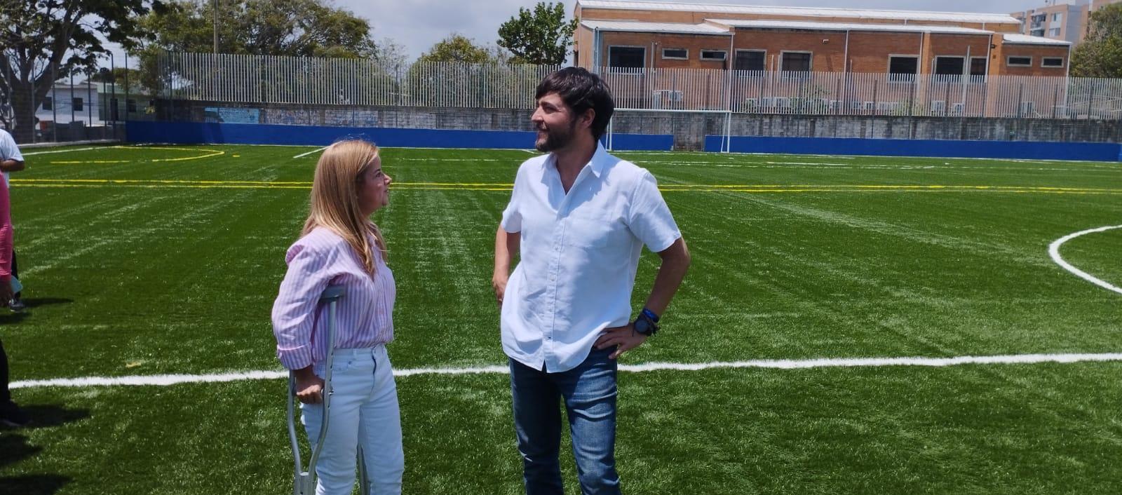 La Gobernadora Elsa Noguera y el Alcalde Jaime Pumarejo, inspeccionaron la obra.