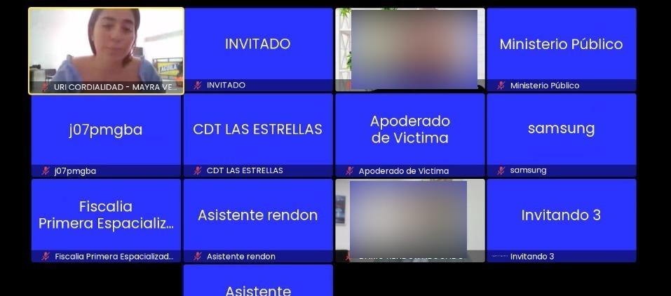 Mayra Alejandra Vera Duarte, alias ‘La mona', durante la audiencia de este viernes.
