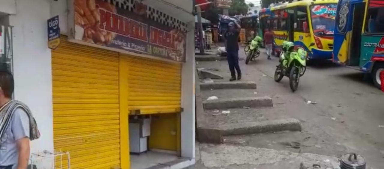 Atentado a panadería en el centro de Barranquilla
