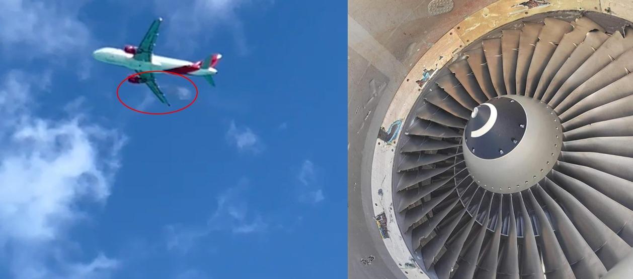 Imagen del accidente y la turbina.