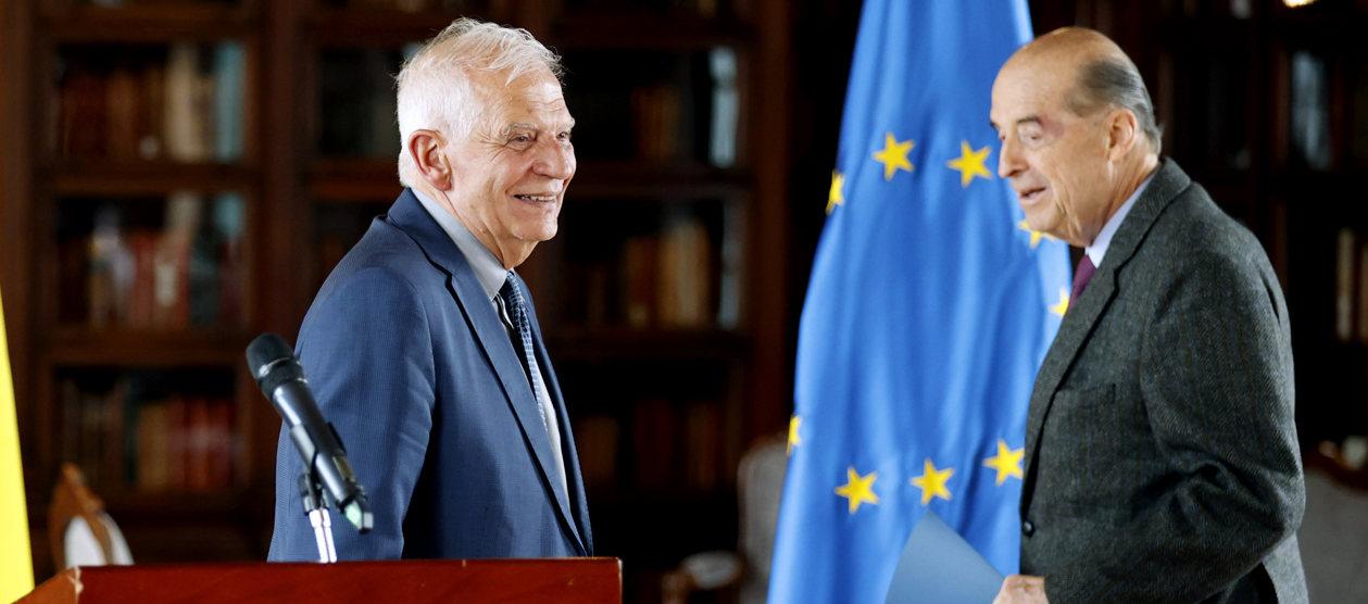 Alto Representante de la Unión para Asuntos Exteriores, Josep Borrell y el Canciller Álvaro Leyva.