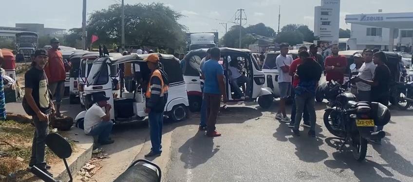 Imágenes de la protesta.