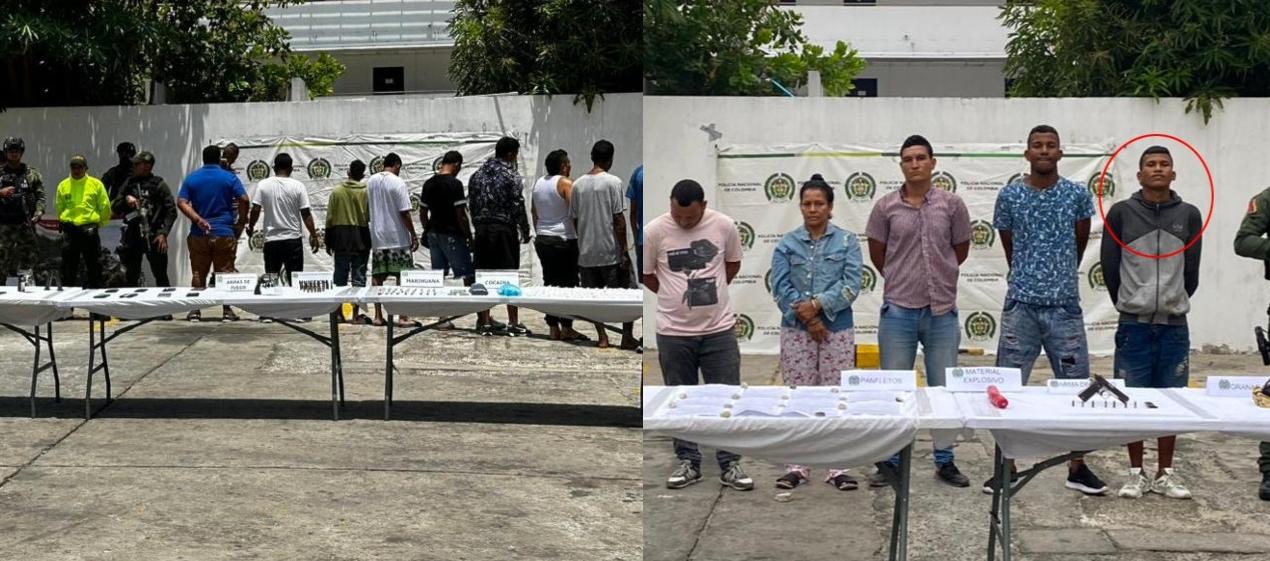 Los capturados esta semana por la Policía, entre ellos el que habría lanzado la granada a una panadería.