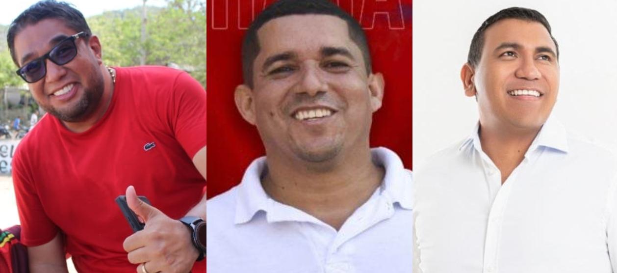 Plinio Cedeño, Steimer Mantilla y Edison Massa.