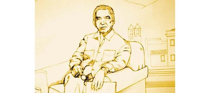 Boceto de nueva escultura de Gabriel García Márquez.