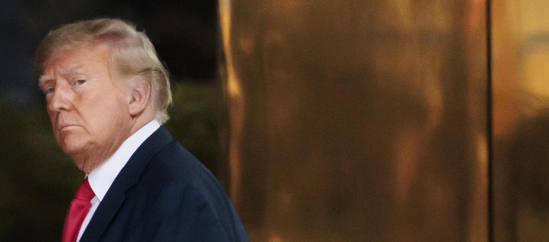  Donald Trump llegó este lunes a Nueva York 