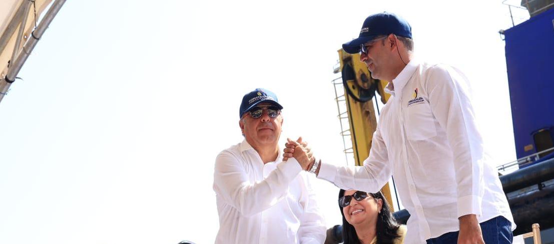 El Ministro de Transporte y el director de Cormagdalena