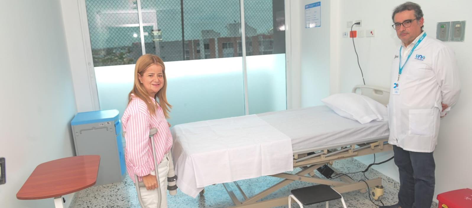 La gobernadora del Atlántico, Elsa Noguera, entregó 56 nuevas camas de hospitalización en la sede de Alta Complejidad de la ESE UNA.