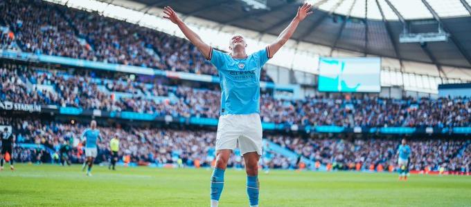 Erling Haaland, celebra