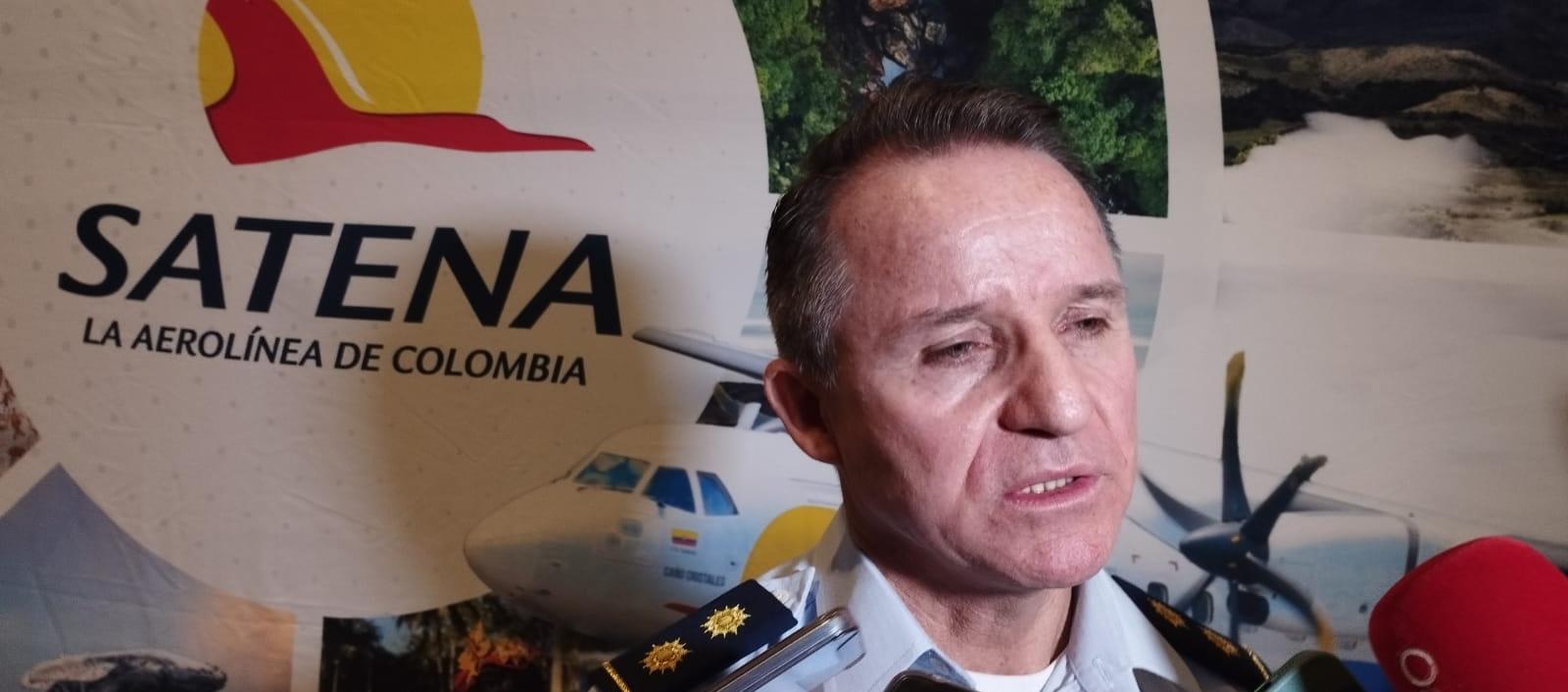 Presidente de la aerolínea Satena, general Óscar Zuluaga.