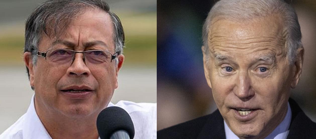 Gustavo Petro y Joe Biden 