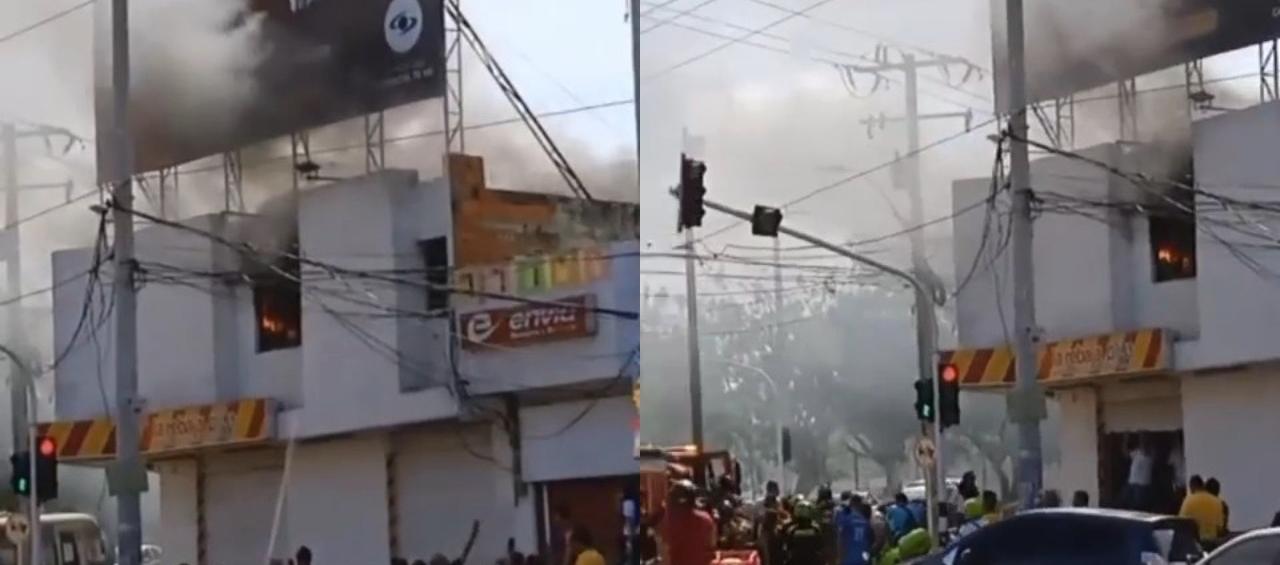 Imágenes del incendio.