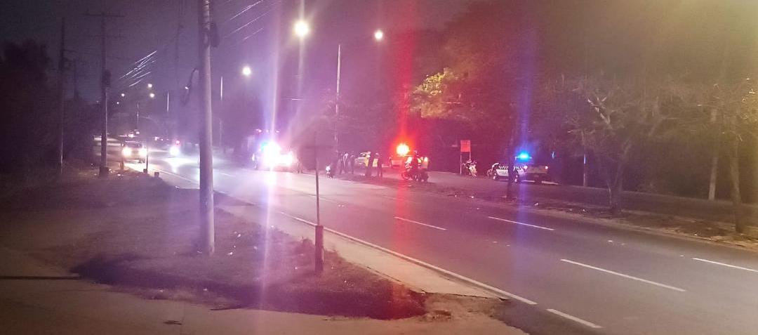 Lugar del atentado en Malambo