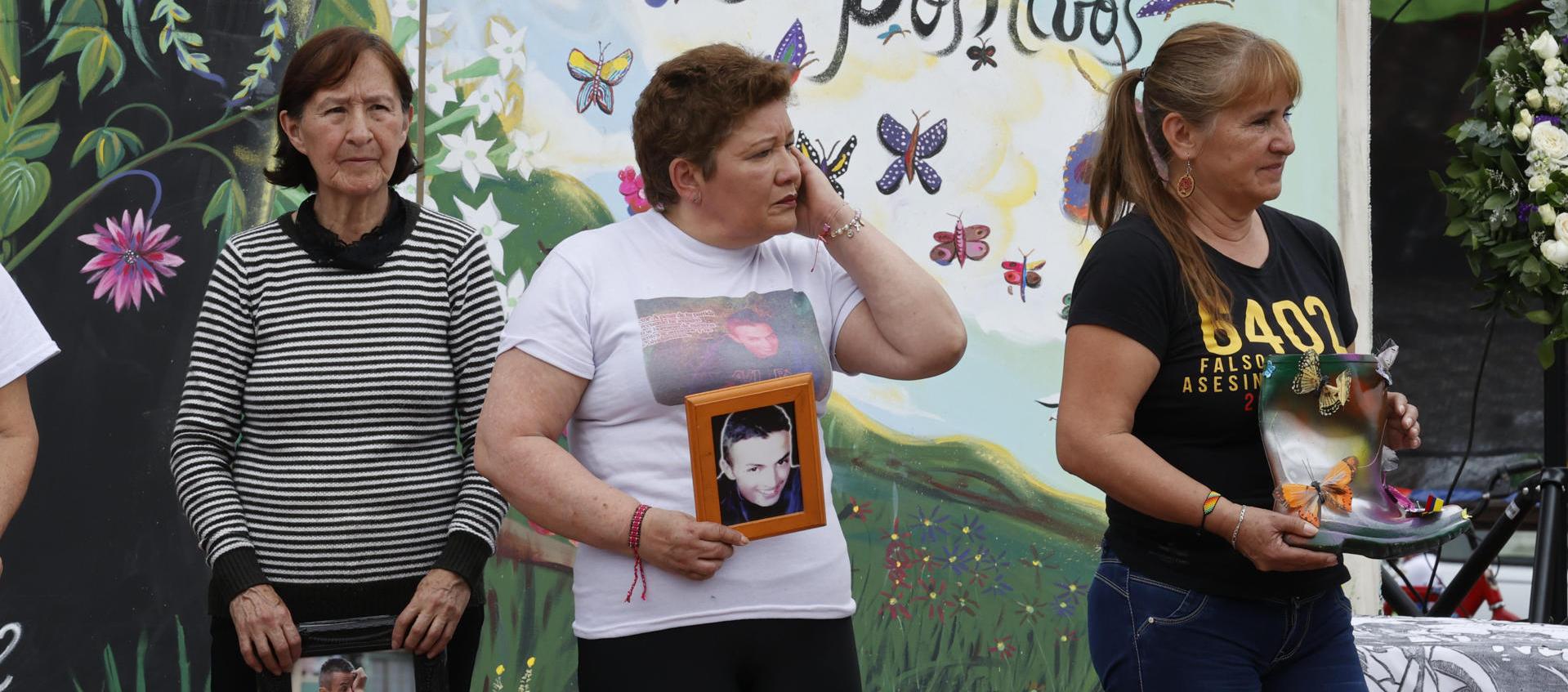 Madres de 'Falsos positivos', hoy en la Plaza de Soacha..jpeg