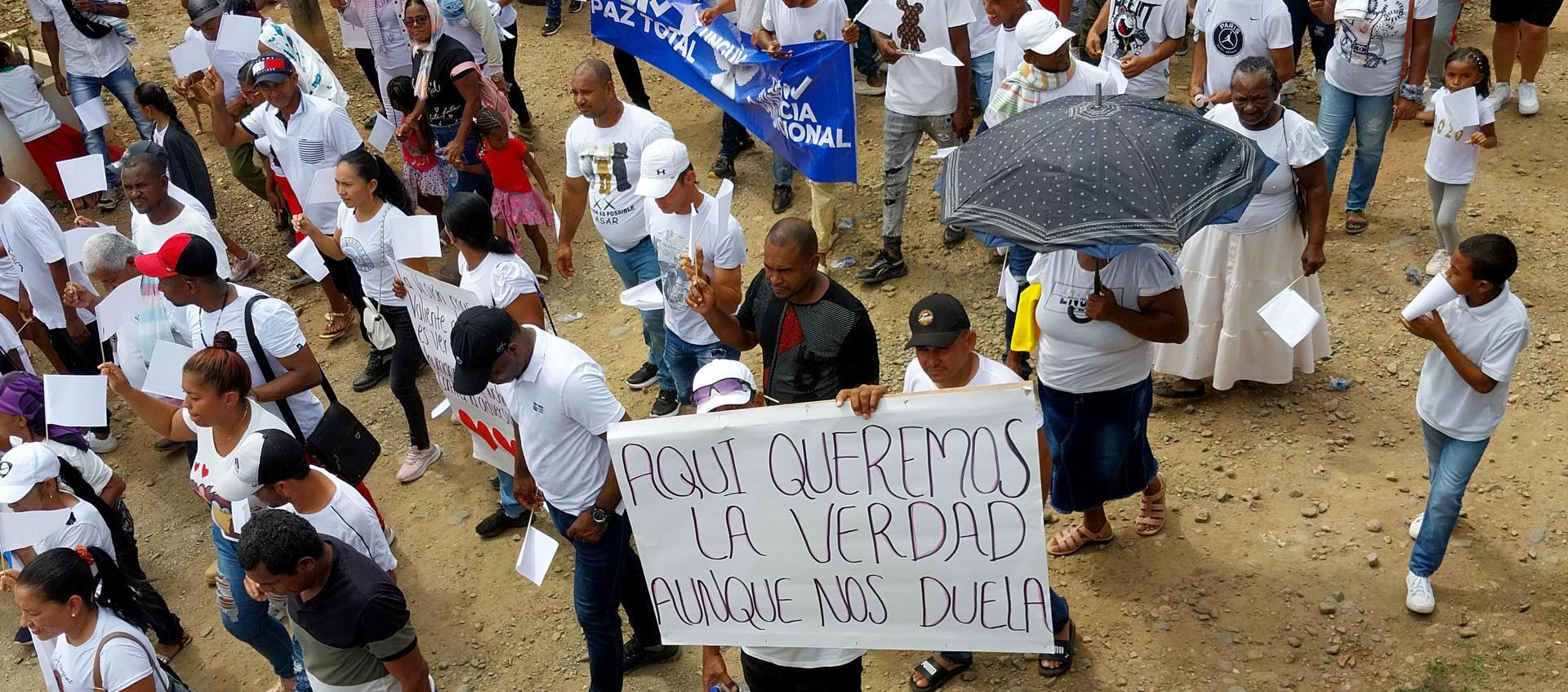 Marcha en Unguía, Chocó