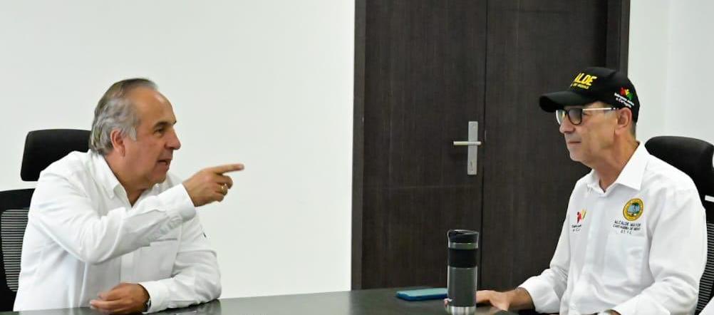 Min Transporte reunido con el alcalde de Cartagena