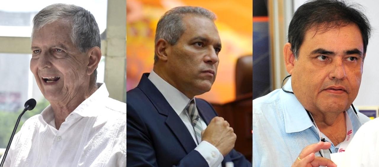 Norman Alarcón, José David Name y Carlos Diago Abello.