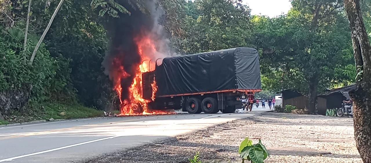 Acción terrorista durante el paro minero.