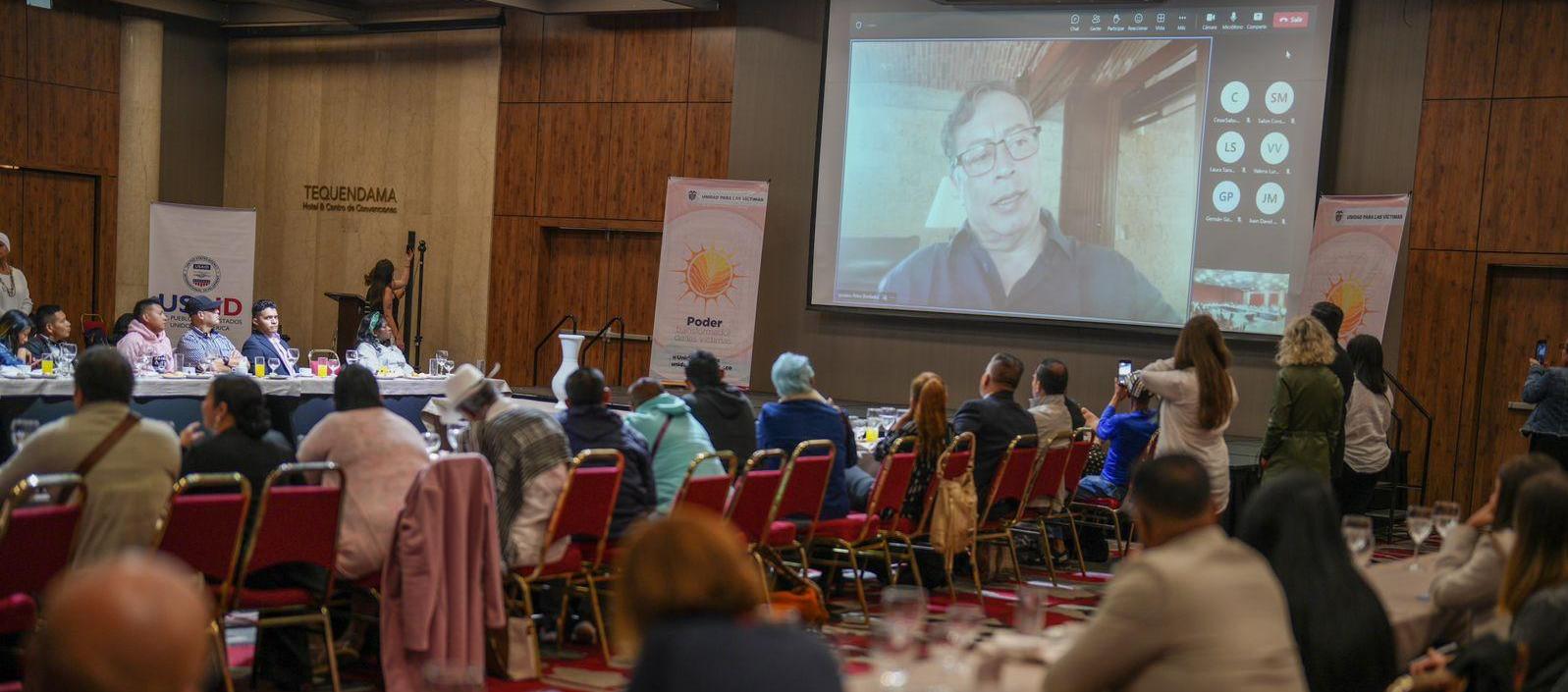 Petro en la conmemoración del Día nacional de la memoria y solidaridad con las víctimas. 
