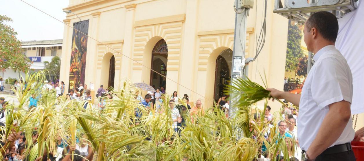 Procesión de Semana Santa en Barranquilla.