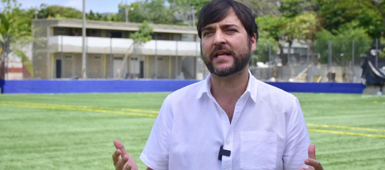 El Alcalde de Barranquilla, Jaime Pumarejo.