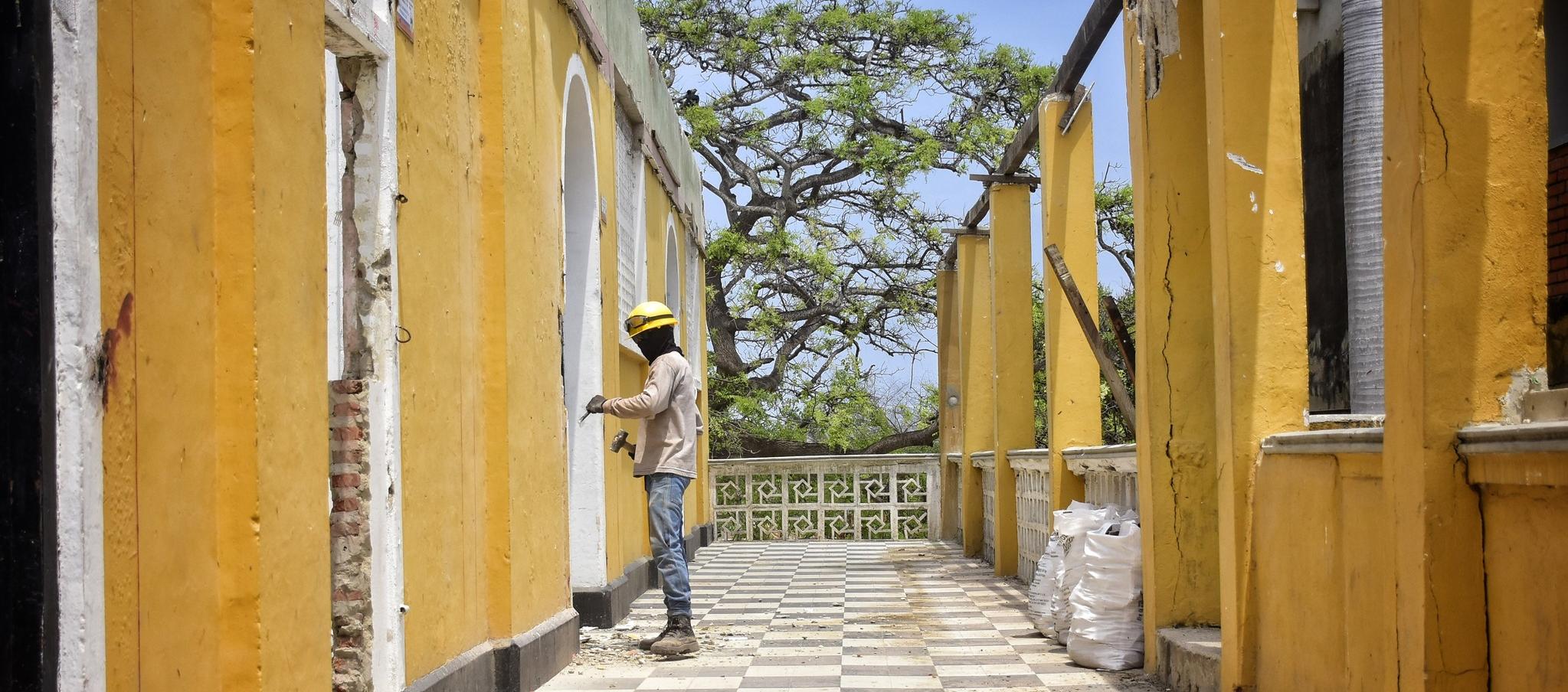 Avanzan obras de infraestructura en el colegio Mayor de Barranquilla