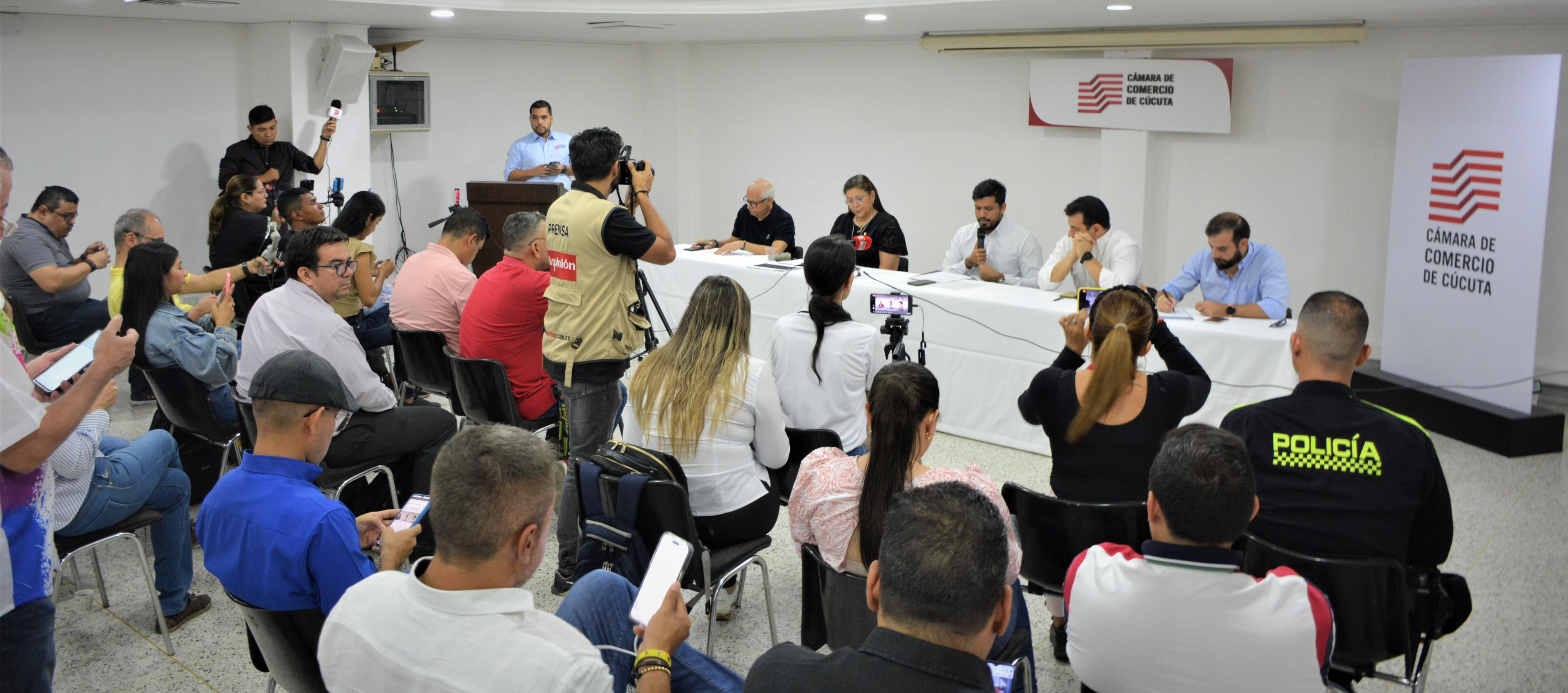 Rueda de prensa con cifras de intercambio comercial con venezuela