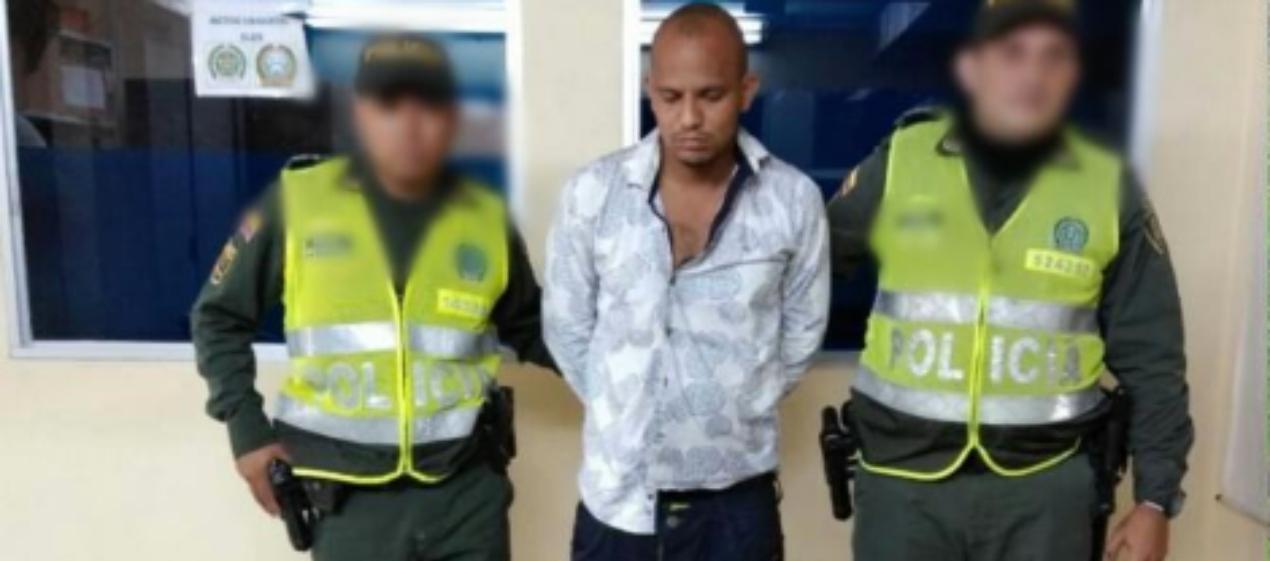 Sergio Luis De la Rosa cuando fue capturado el 16 de julio del 2019.