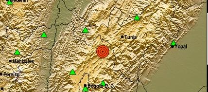 Sismo de esta madrugada en Cucunubá