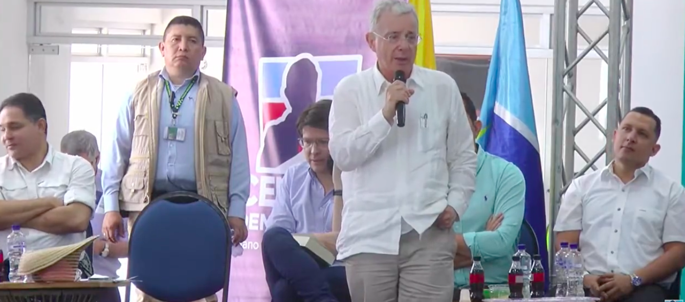 El expresidente Álvaro Uribe Vélez.