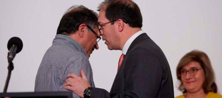 El Presidente Petro y el Fiscal General, Francisco Barbosa, en un pasado encuentro.