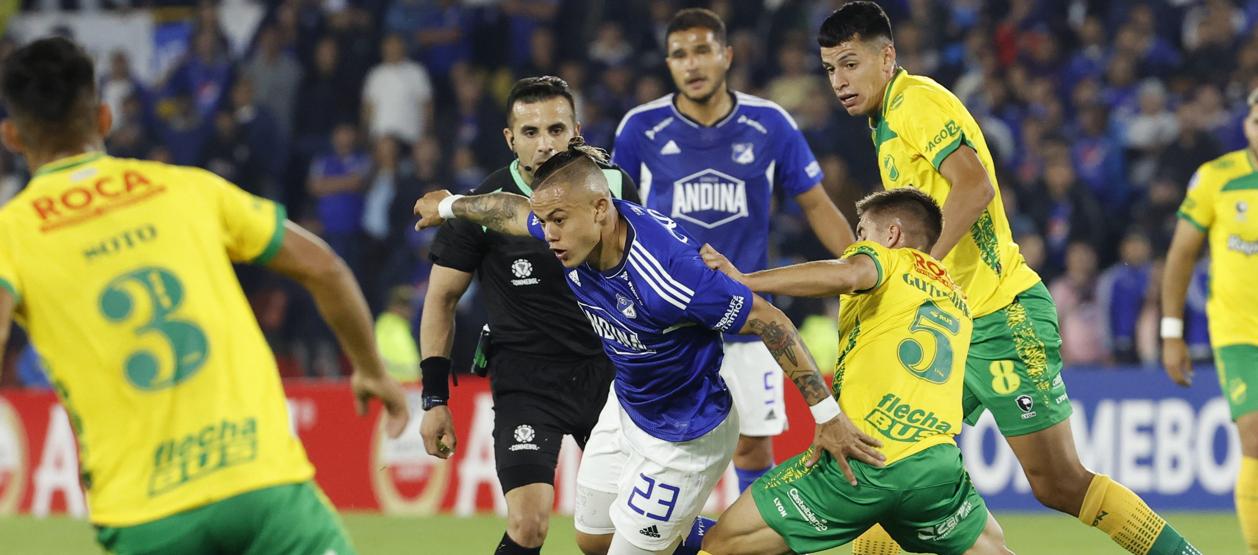 Leonardo Castro marcó dos de los goles de Millonarios.