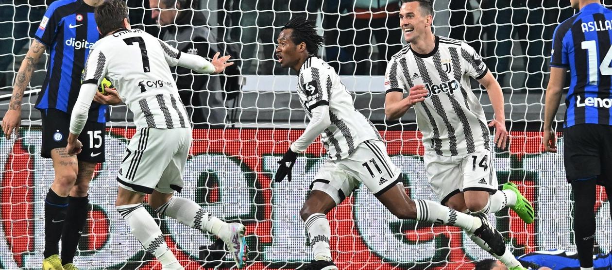 Juan Guillermo Cuadrado abrió el marcador para Juventus en el minuto 83. 