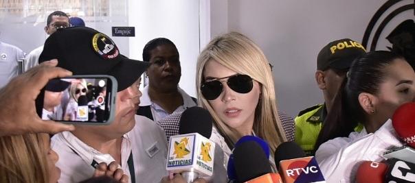 Day Vásquez a la salida de la Procuraduría Regional ante la que declaró el viernes