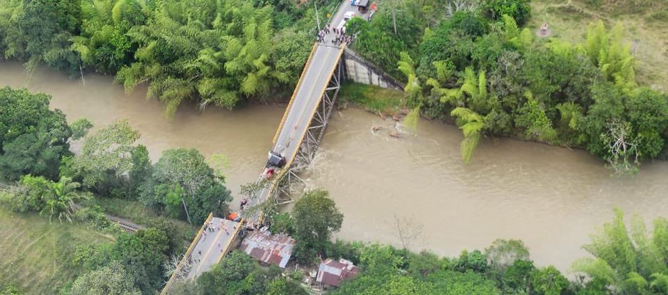 El puente ‘El Alambrado’ se cayó el pasado 12 de abril
