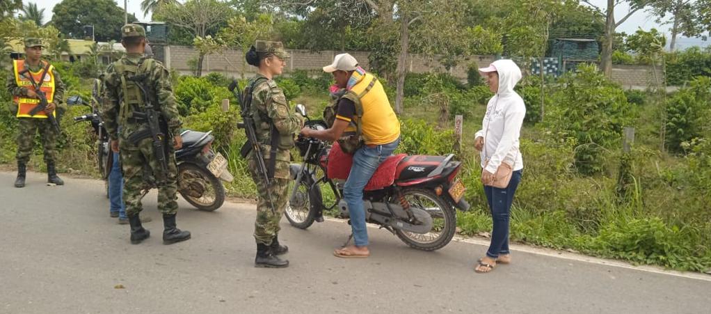 Operativos de rutina en Tierralta, sur de Córdoba, por parte de la Séptima División del Ejército