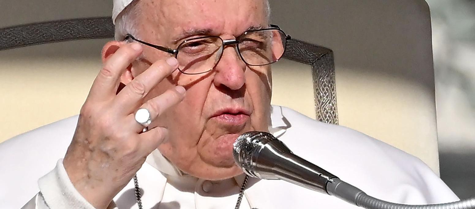 El Papa Francisco en la ceremonia de los 60 años de la encíclica "Pacem in Terris" de Juan XXIII.