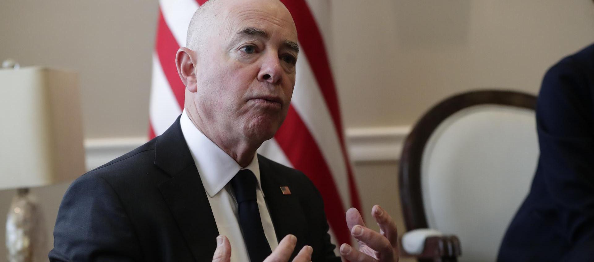 El secretario de Seguridad Nacional de EE.UU., Alejandro Mayorkas. 