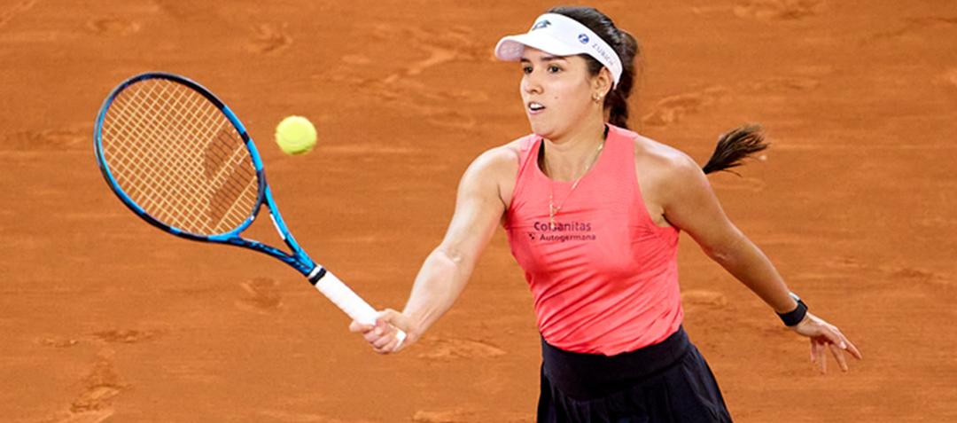 María Camila Osorio remontó una desventaja de 1-4 en el primer set.