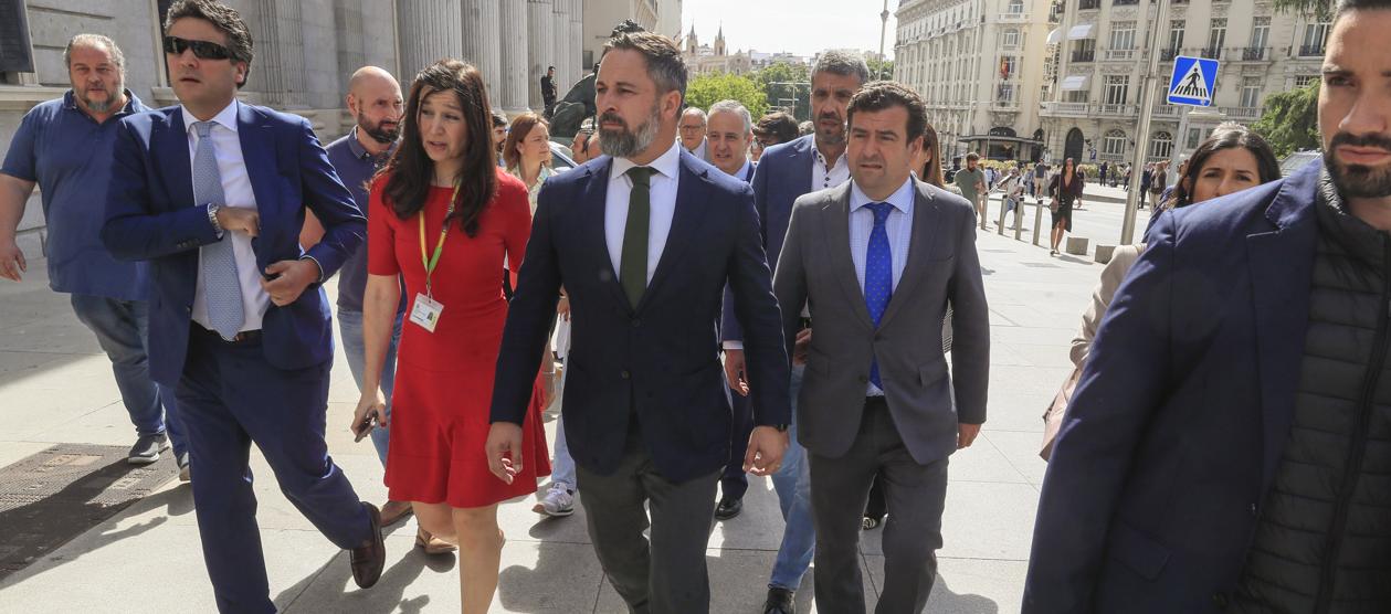 El líder de la formación de ultraderecha española Vox, Santiago Abascal.